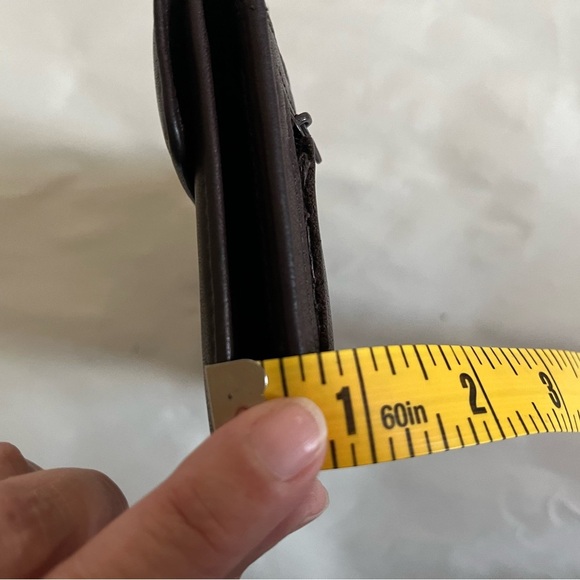 VTG Fossil Brown Leather Trifold Classic Wallet Nice Hardware - Picture 12 of 12